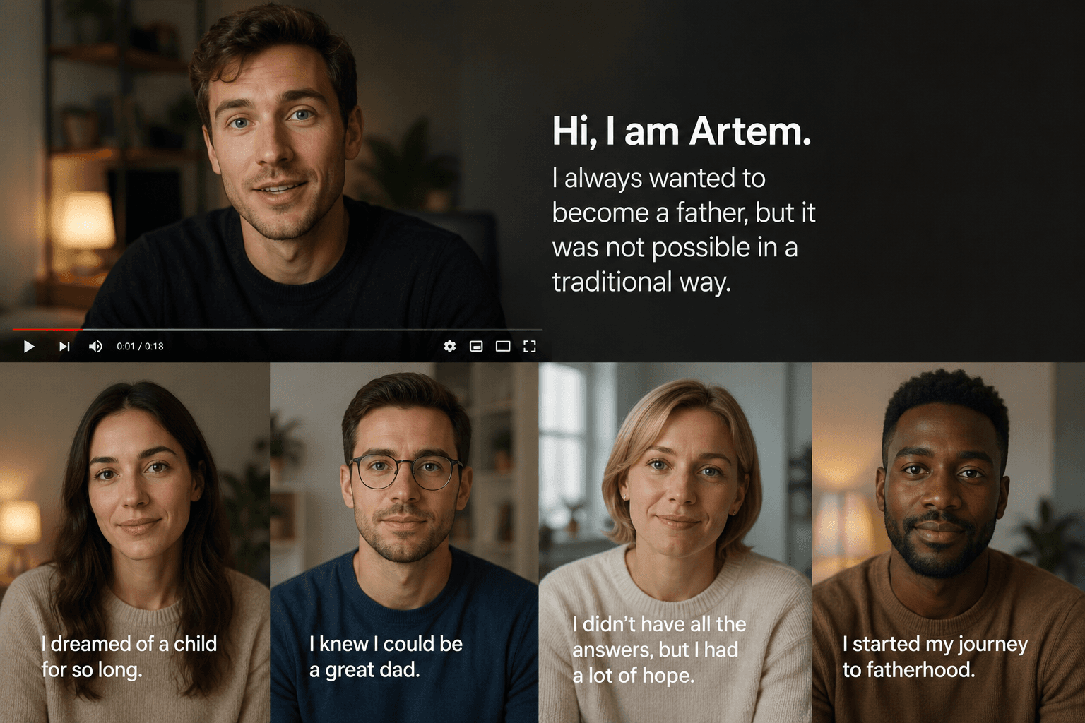 Preview of an upcoming video: Family Found's founder Artem introducing why he's building it